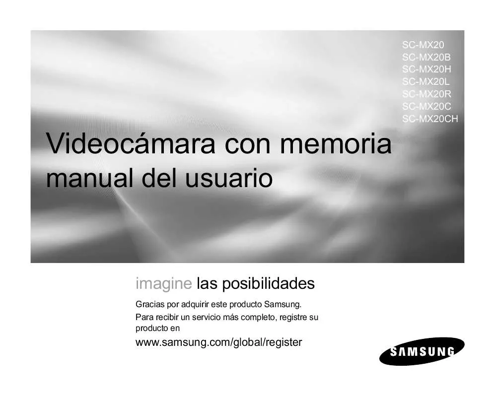 Mode d'emploi SAMSUNG SC-MX20C