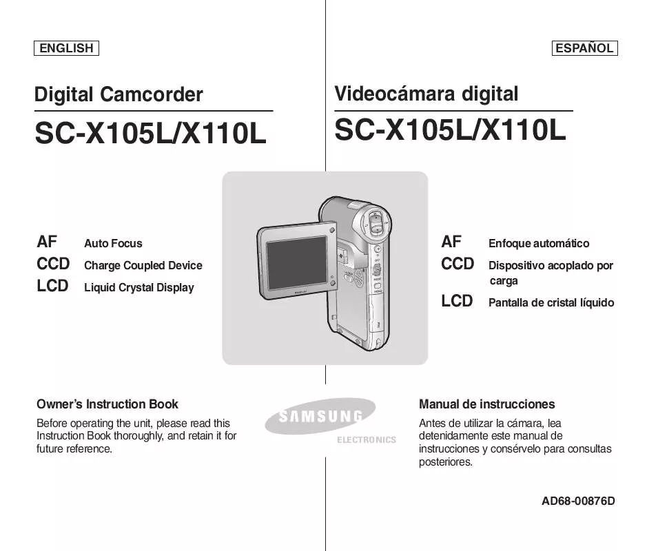 Mode d'emploi SAMSUNG SC-X110L