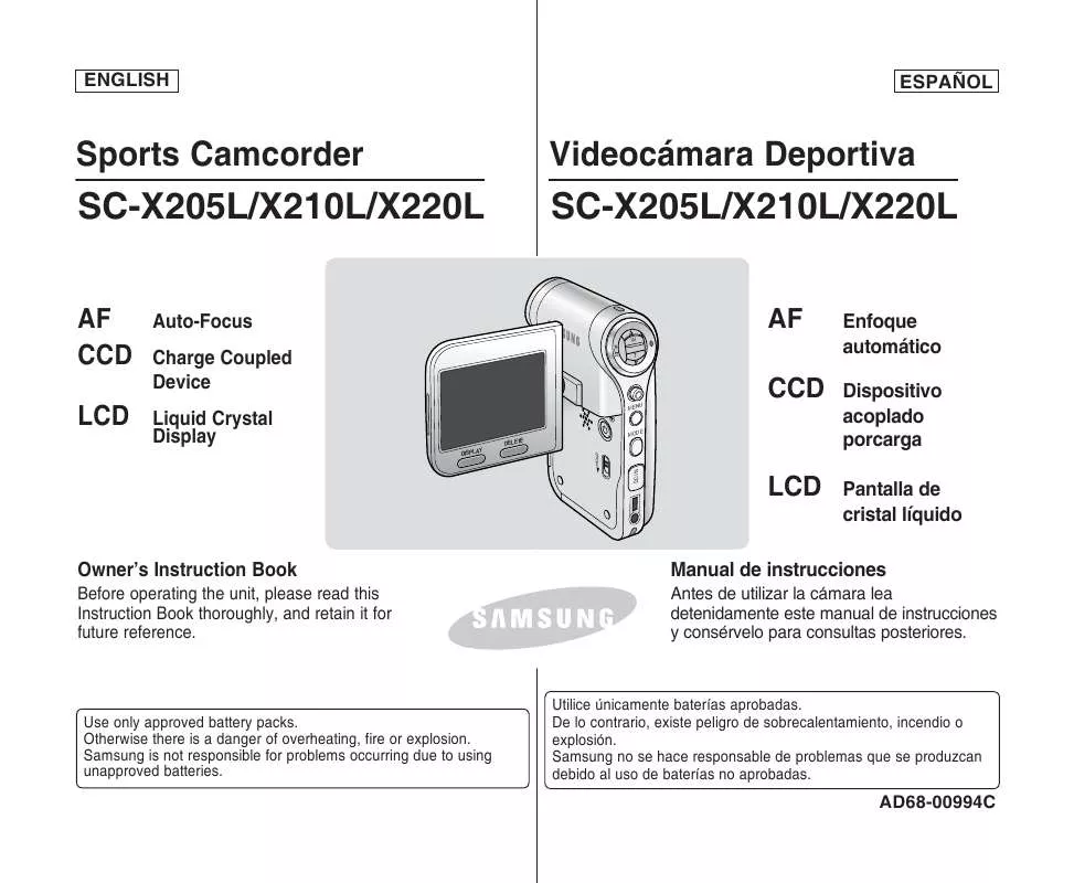 Mode d'emploi SAMSUNG SC-X210L