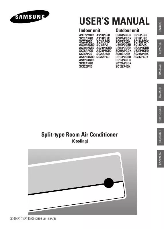 Mode d'emploi SAMSUNG SC-18AP0D