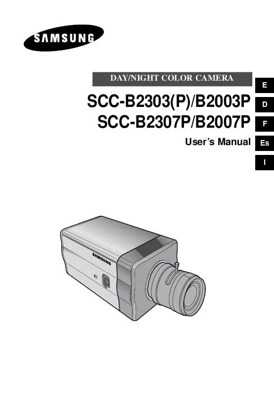 Mode d'emploi SAMSUNG SCC-B2003P