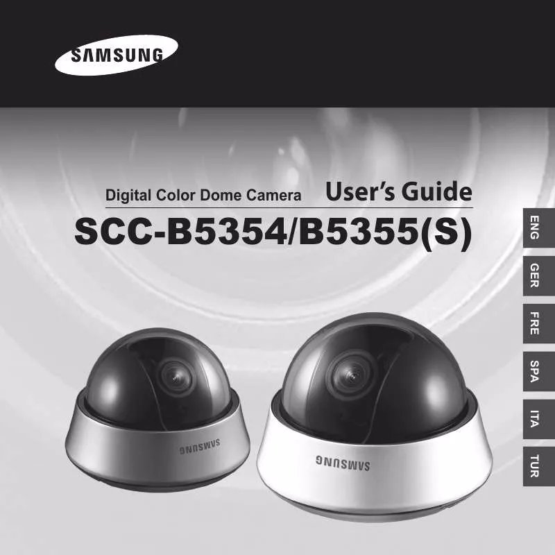 Mode d'emploi SAMSUNG SCC-B5354SP