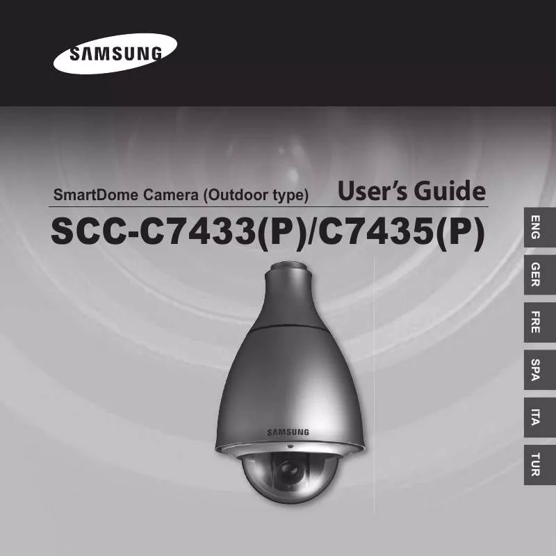 Mode d'emploi SAMSUNG SCC-C7435P