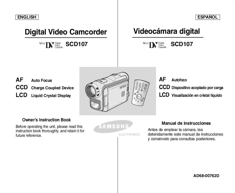 Mode d'emploi SAMSUNG SC-D107