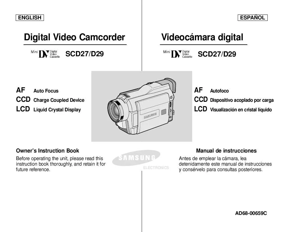 Mode d'emploi SAMSUNG SC-D27