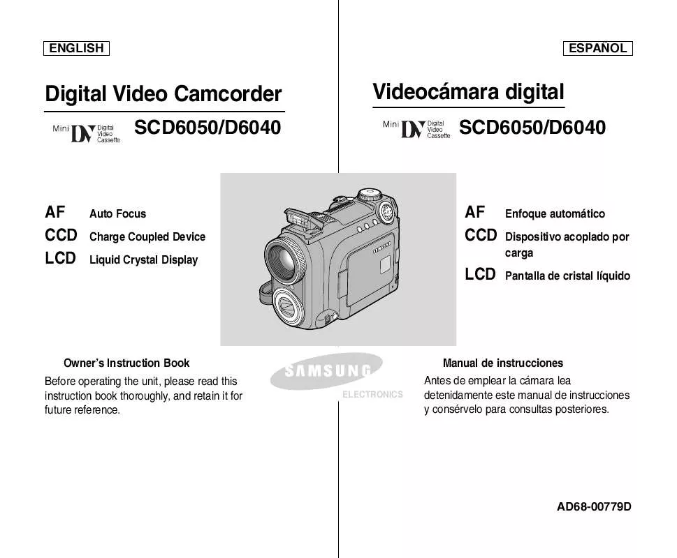 Mode d'emploi SAMSUNG SC-D6040