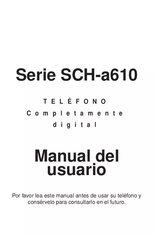 Mode d'emploi SAMSUNG SCH-A610