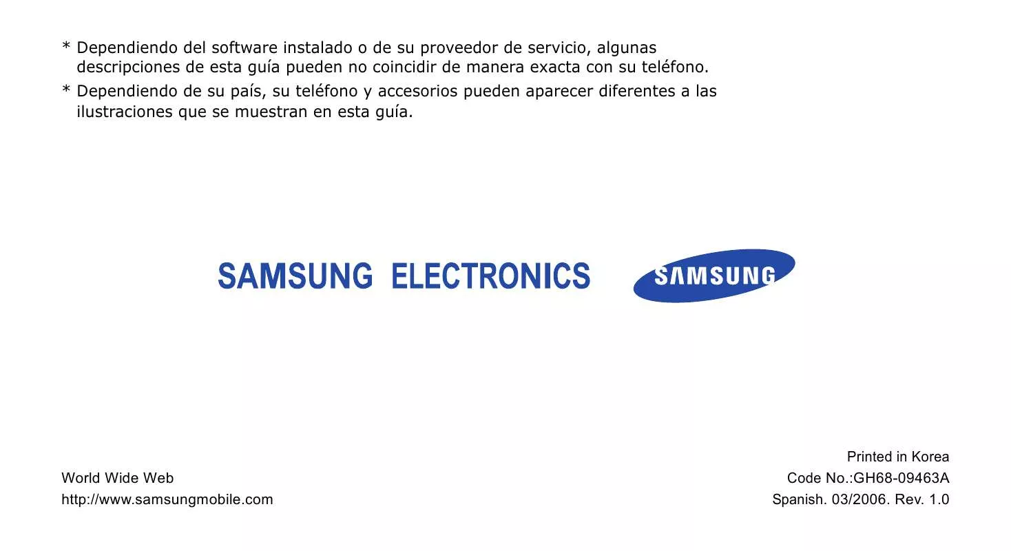 Mode d'emploi SAMSUNG SCH-A915