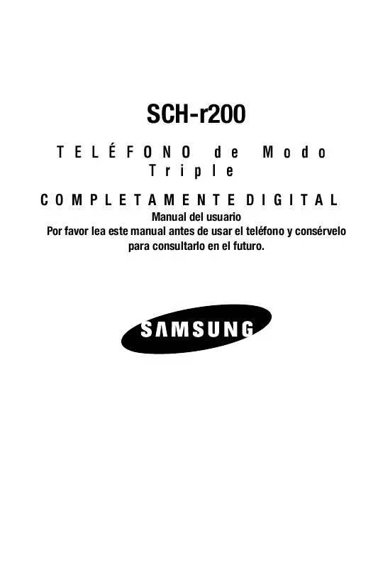 Mode d'emploi SAMSUNG SCH-R200