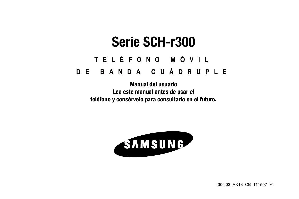 Mode d'emploi SAMSUNG SCH-R300