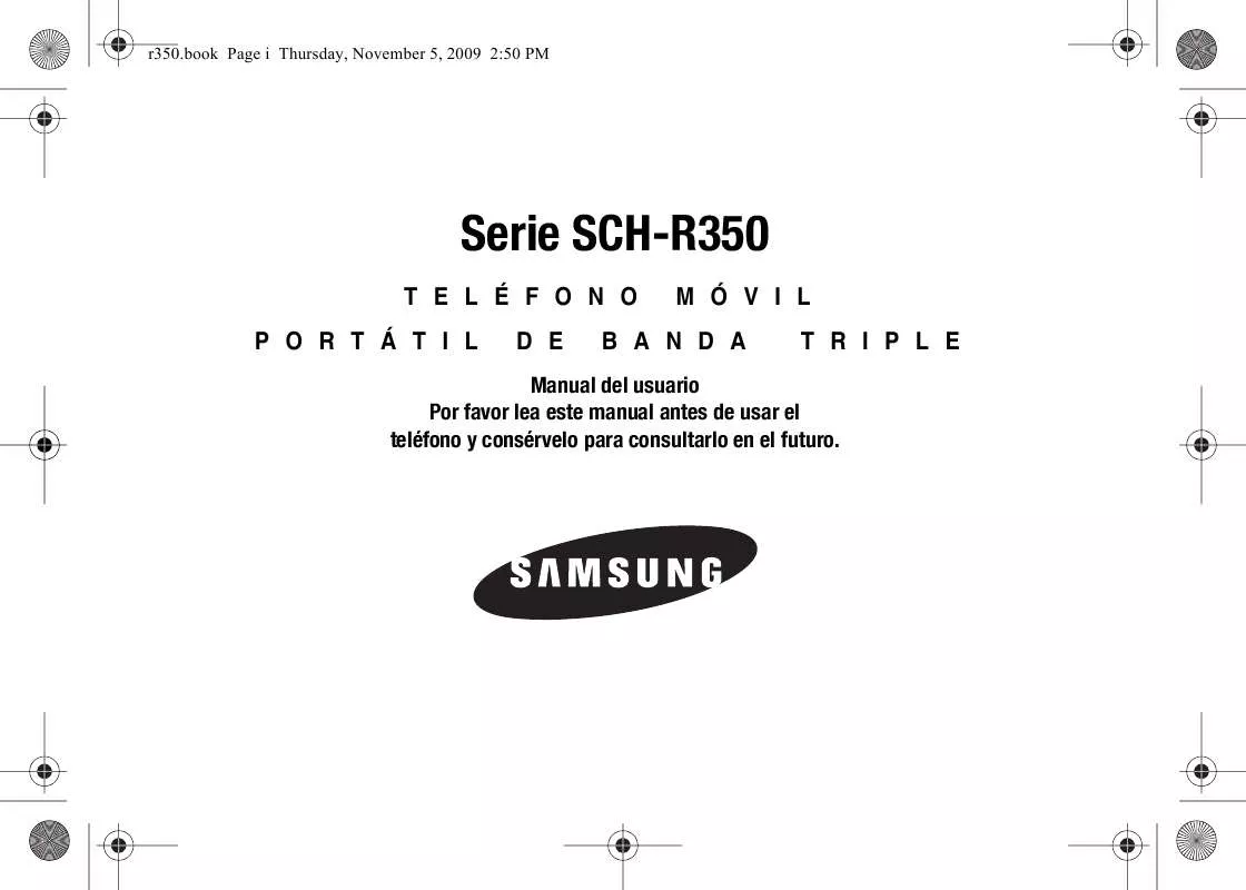 Mode d'emploi SAMSUNG SCH-R350