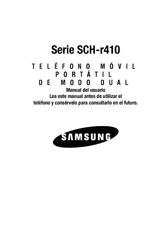 Mode d'emploi SAMSUNG SCH-R410