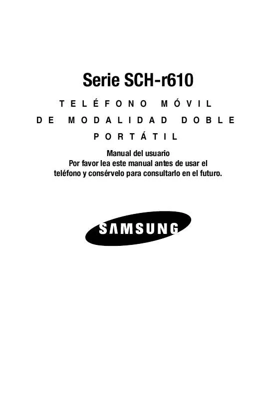 Mode d'emploi SAMSUNG SCH-R610