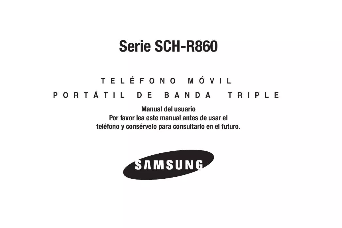 Mode d'emploi SAMSUNG SCH-R860