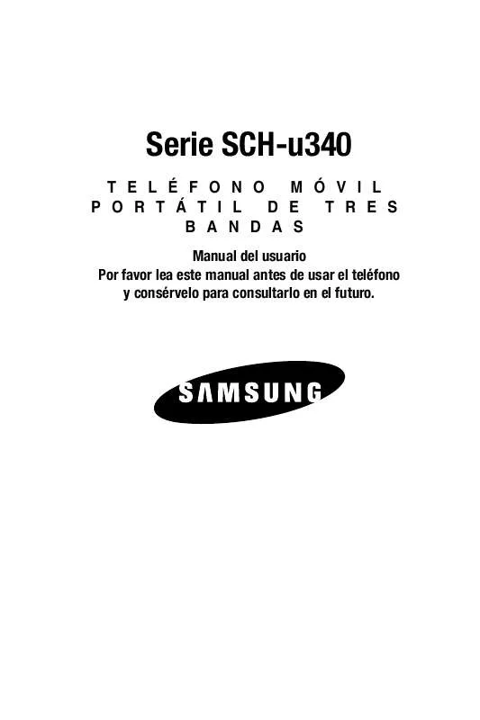 Mode d'emploi SAMSUNG SCH-U340