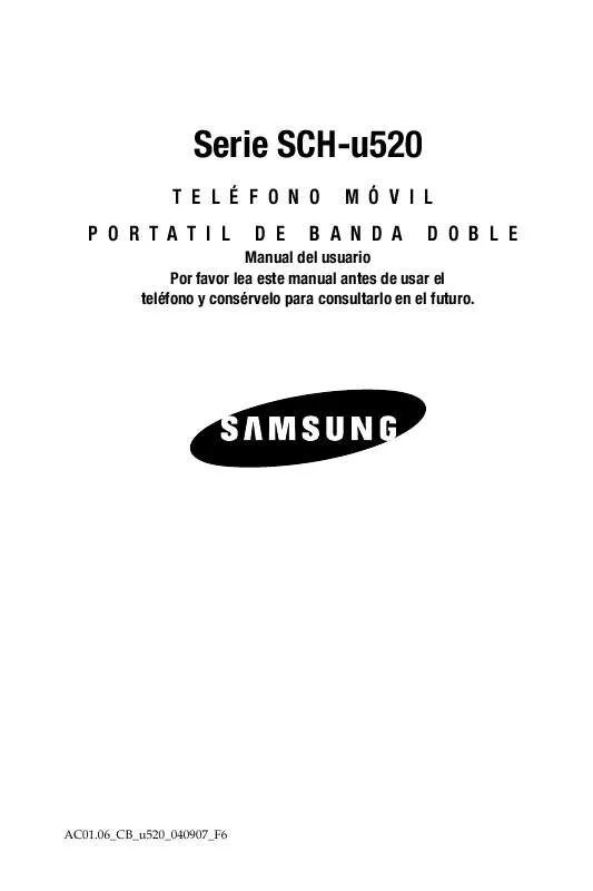 Mode d'emploi SAMSUNG SCH-U520