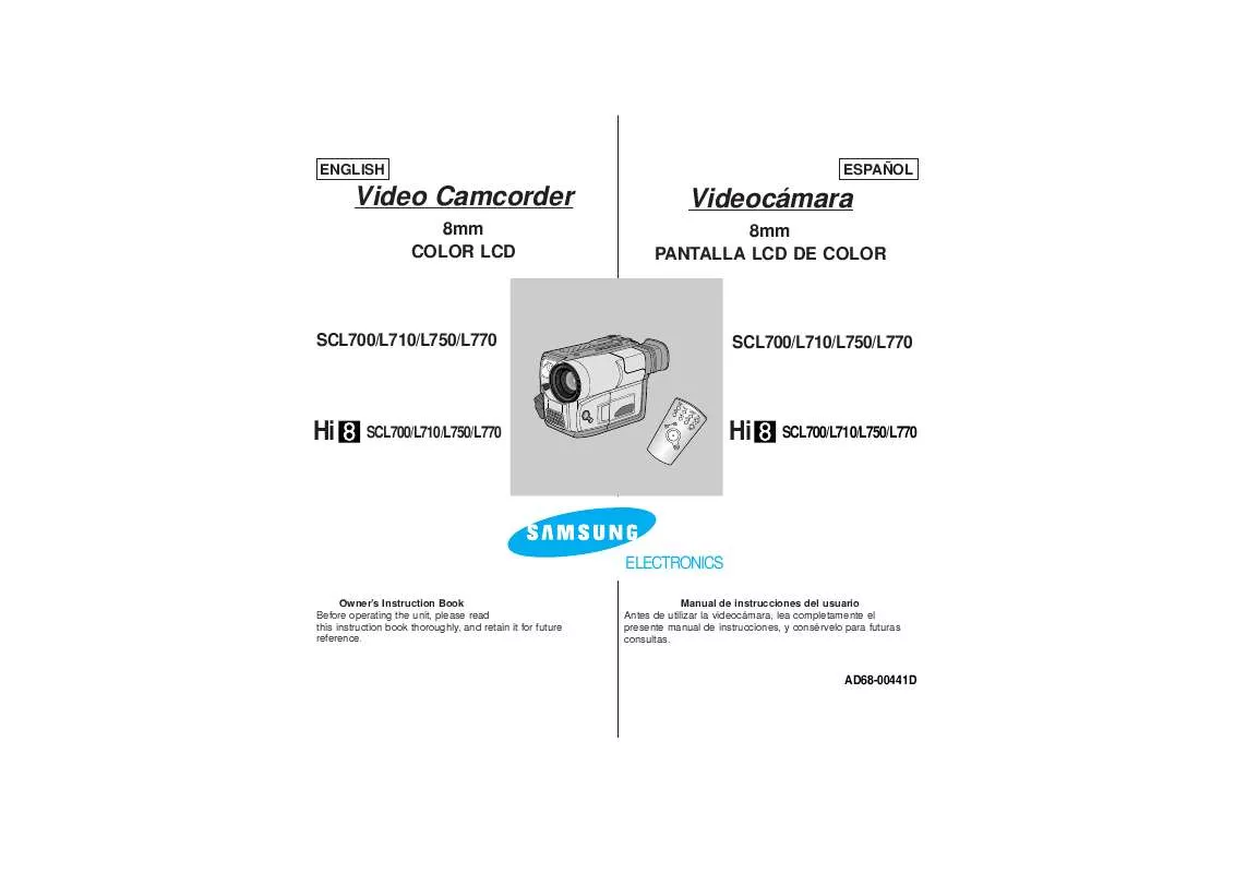 Mode d'emploi SAMSUNG SC-L700