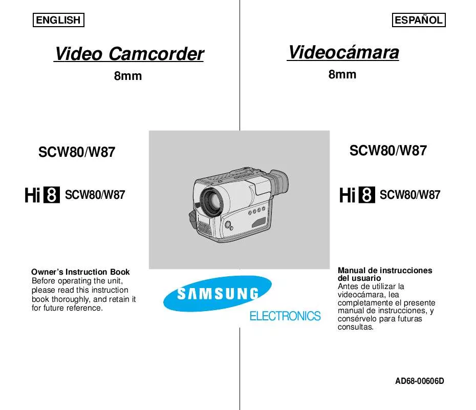 Mode d'emploi SAMSUNG SC-W80