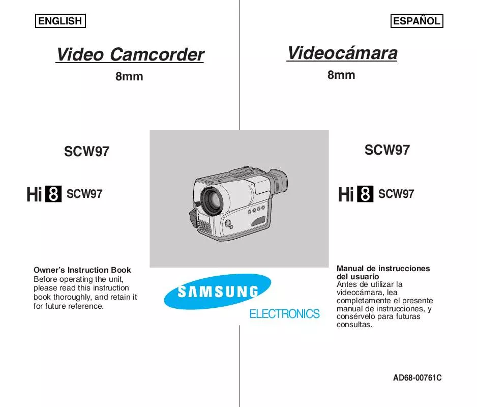 Mode d'emploi SAMSUNG SC-W97