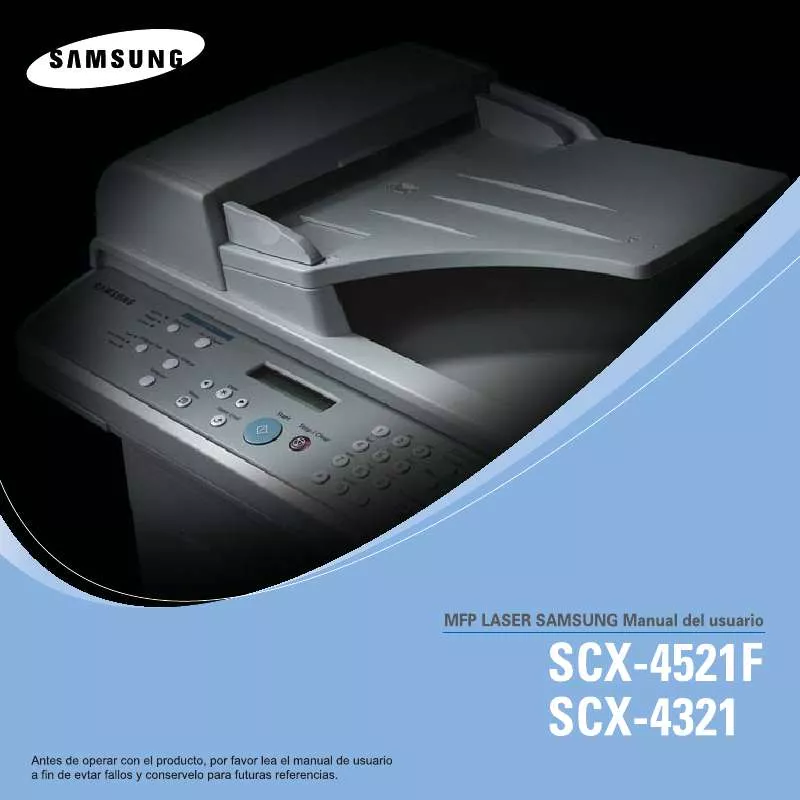 Mode d'emploi SAMSUNG SCX-4321