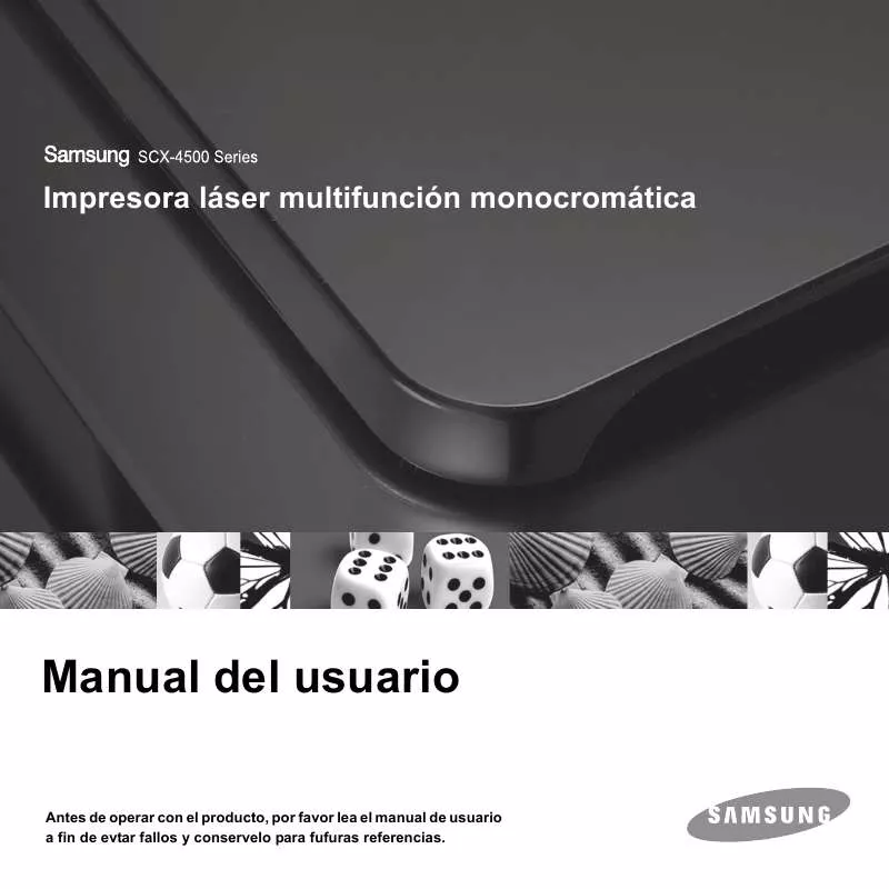 Mode d'emploi SAMSUNG SCX-4500-XAA