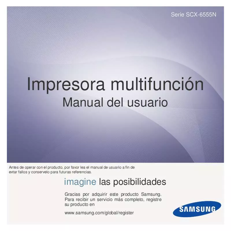 Mode d'emploi SAMSUNG SCX-6555N/SEE