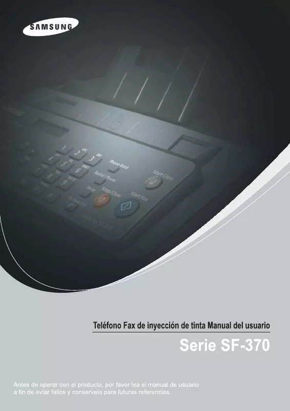 Mode d'emploi SAMSUNG SF-370/XEP