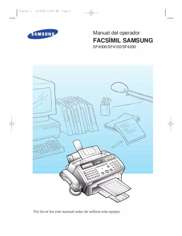 Mode d'emploi SAMSUNG SF-4000