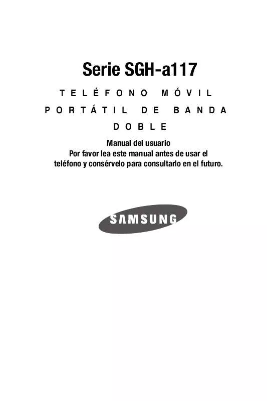 Mode d'emploi SAMSUNG SGH-A117