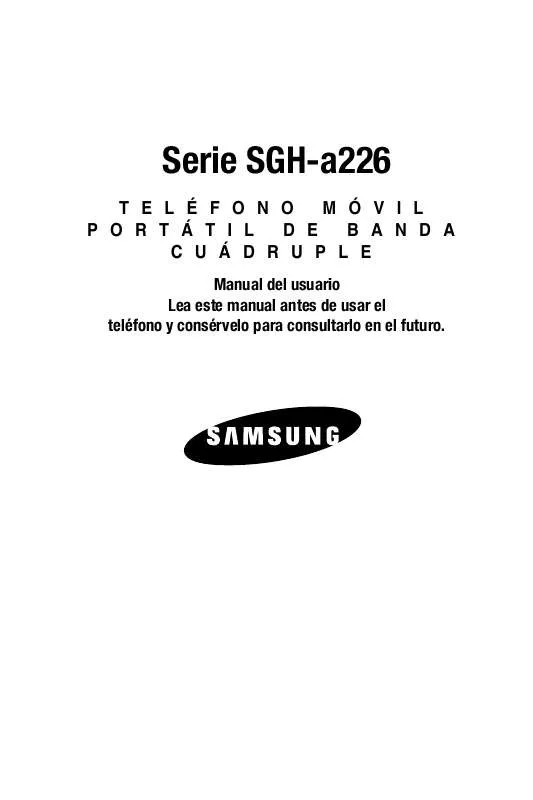 Mode d'emploi SAMSUNG SGH-A226