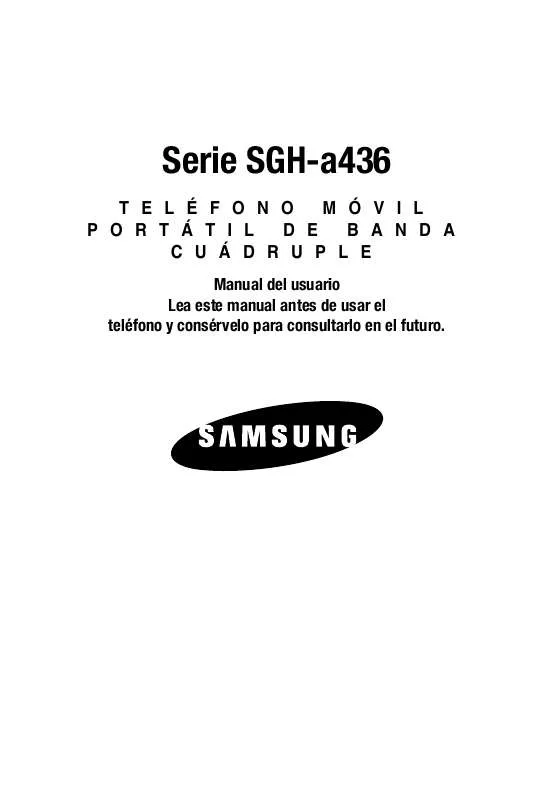 Mode d'emploi SAMSUNG SGH-A436