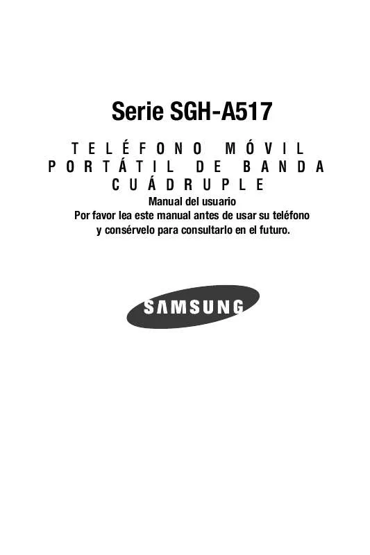 Mode d'emploi SAMSUNG SGH-A517