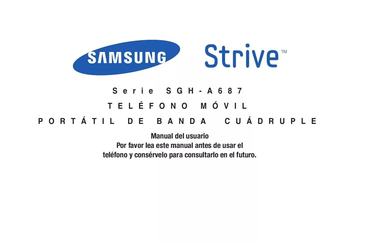 Mode d'emploi SAMSUNG SGH-A687