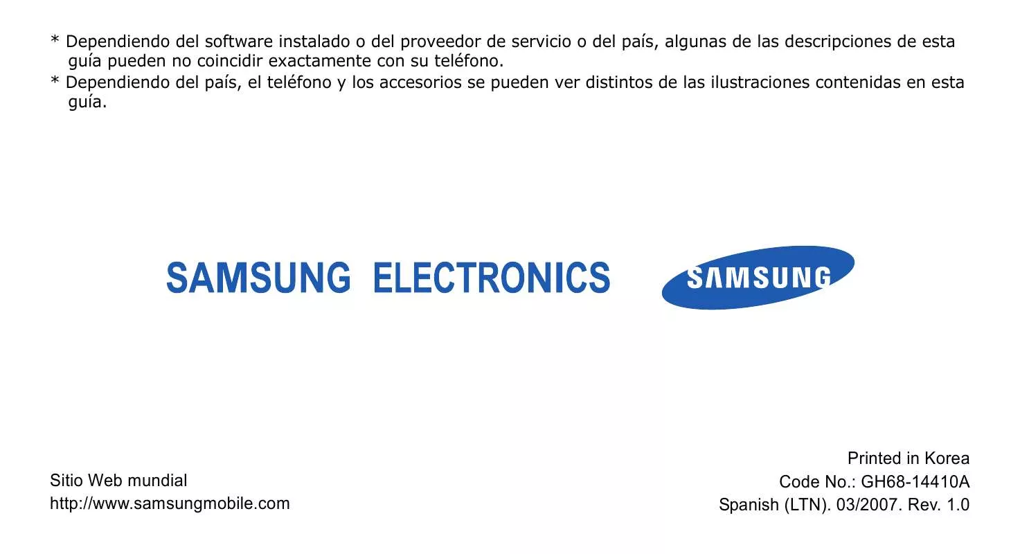 Mode d'emploi SAMSUNG SGH-A706