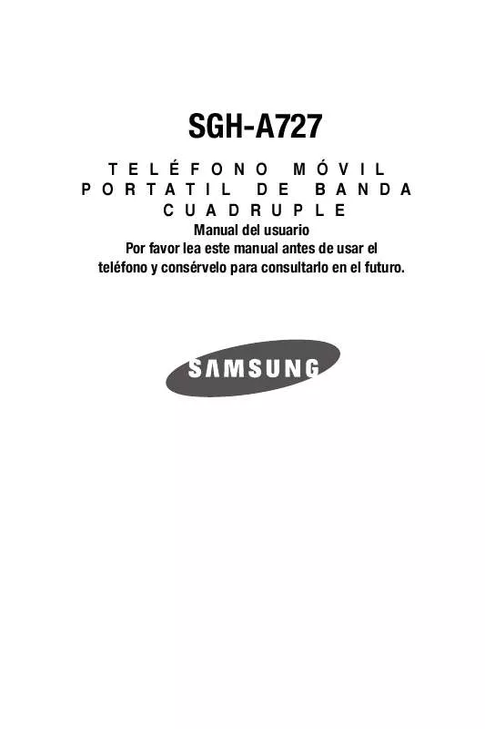 Mode d'emploi SAMSUNG SGH-A727