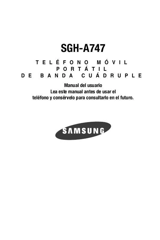 Mode d'emploi SAMSUNG SGH-A747