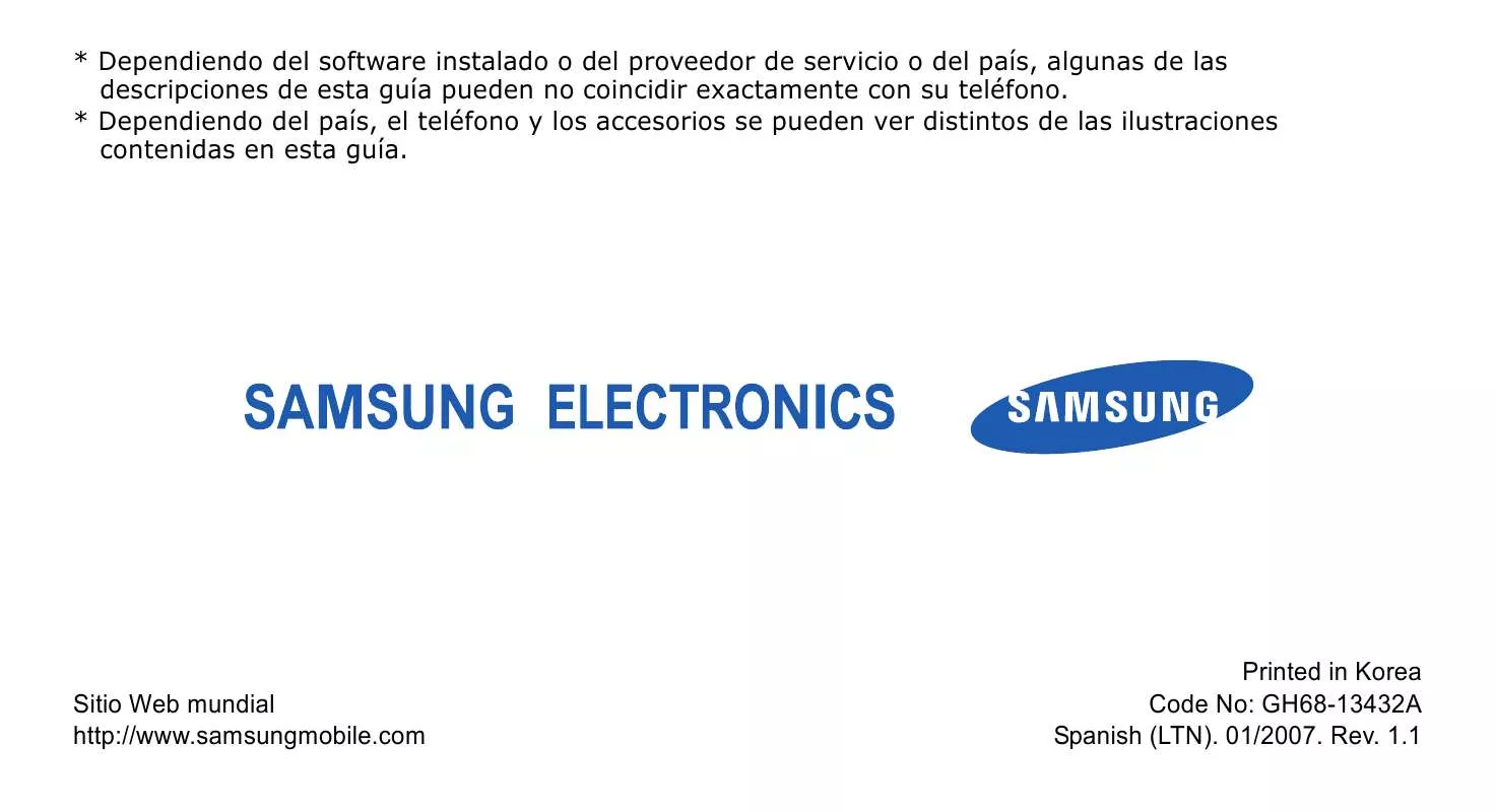 Mode d'emploi SAMSUNG SGH-E256