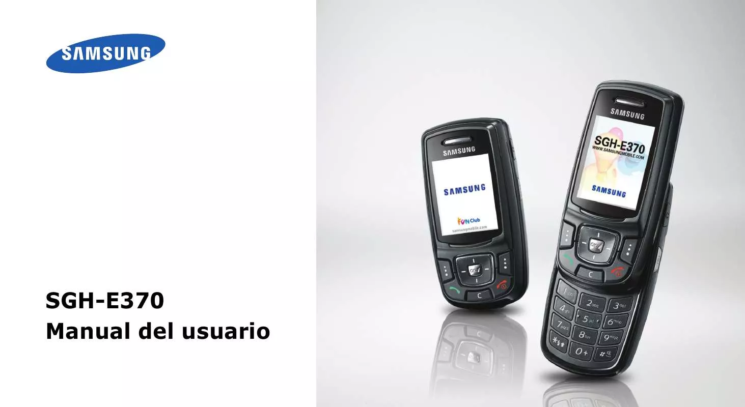 Mode d'emploi SAMSUNG SGH-E370