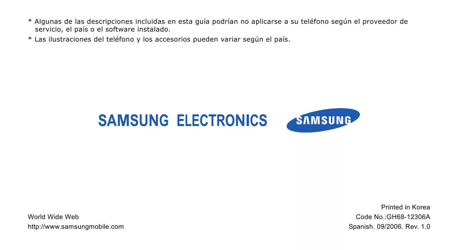 Mode d'emploi SAMSUNG SGH-E906