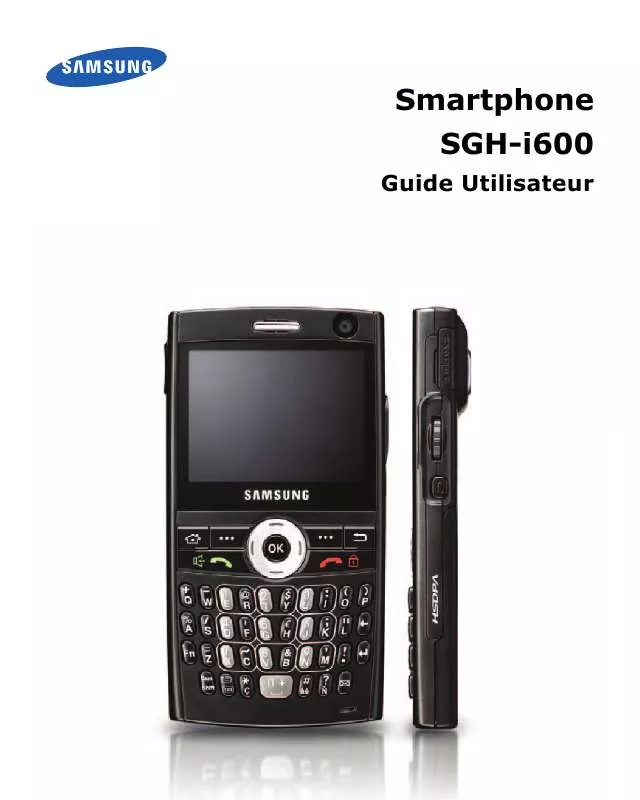 Mode d'emploi SAMSUNG SGH-I600