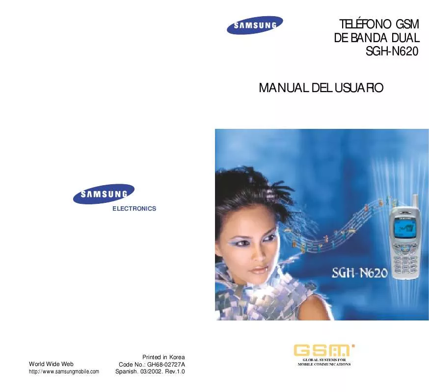 Mode d'emploi SAMSUNG SGH-N620