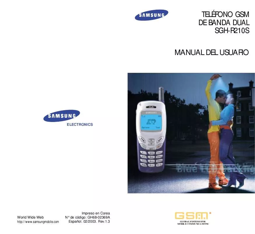 Mode d'emploi SAMSUNG SGH-R210DA