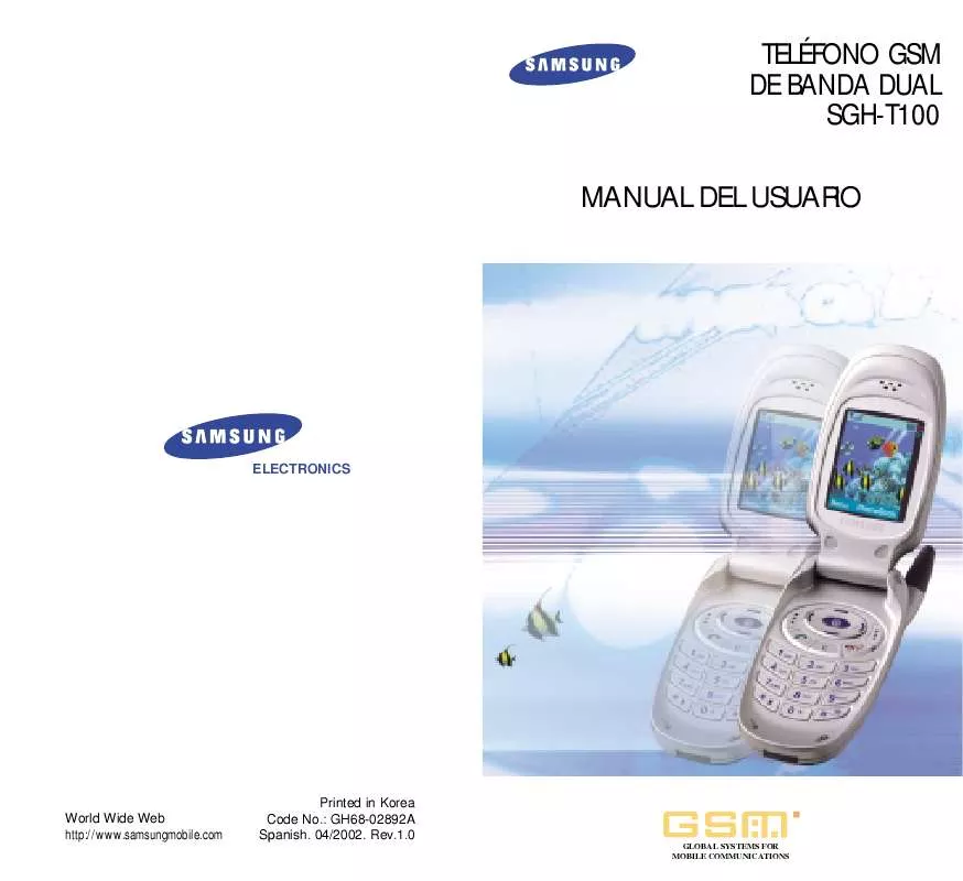 Mode d'emploi SAMSUNG SGH-T100