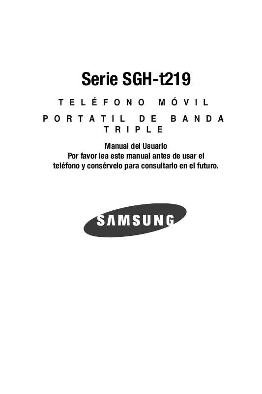 Mode d'emploi SAMSUNG SGH-T219