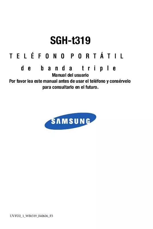 Mode d'emploi SAMSUNG SGH-T319