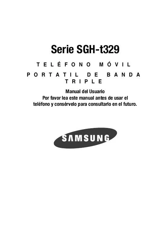 Mode d'emploi SAMSUNG SGH-T329