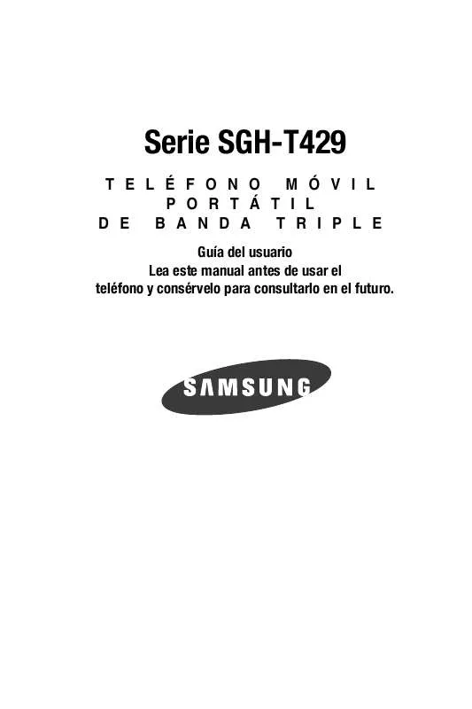 Mode d'emploi SAMSUNG SGH-T429