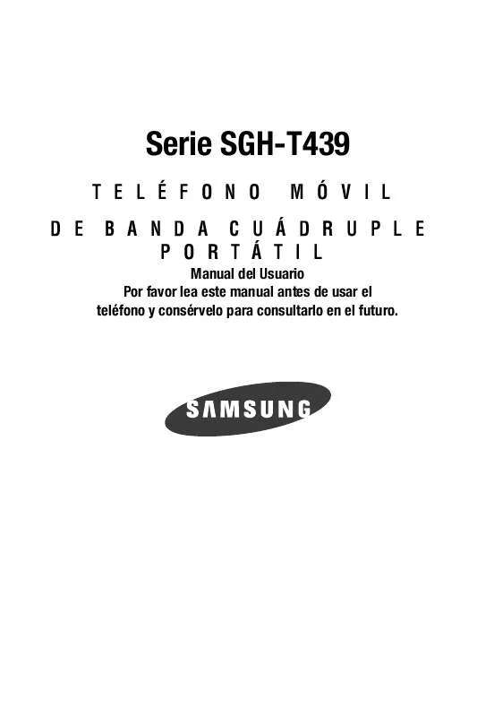 Mode d'emploi SAMSUNG SGH-T439