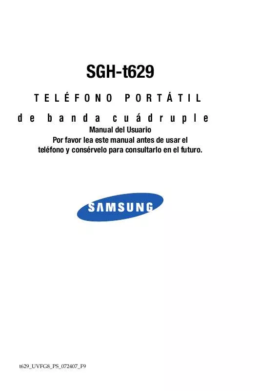 Mode d'emploi SAMSUNG SGH-T629