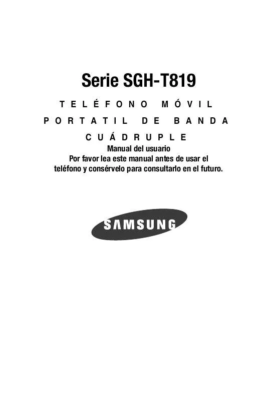 Mode d'emploi SAMSUNG SGH-T819